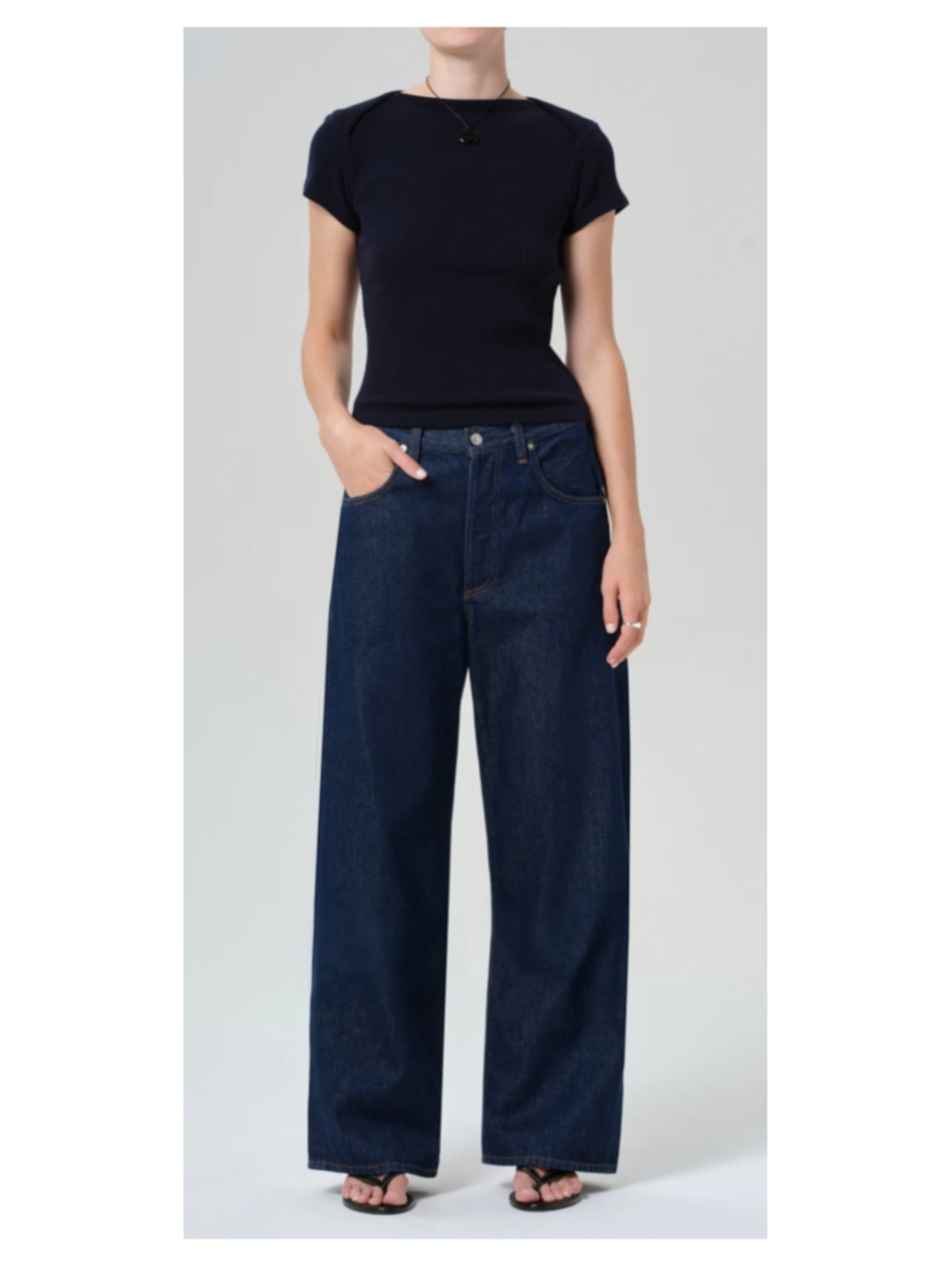Women's Citizens of Humanity Ayla Baggy Dark Blue Jeans Sz 29